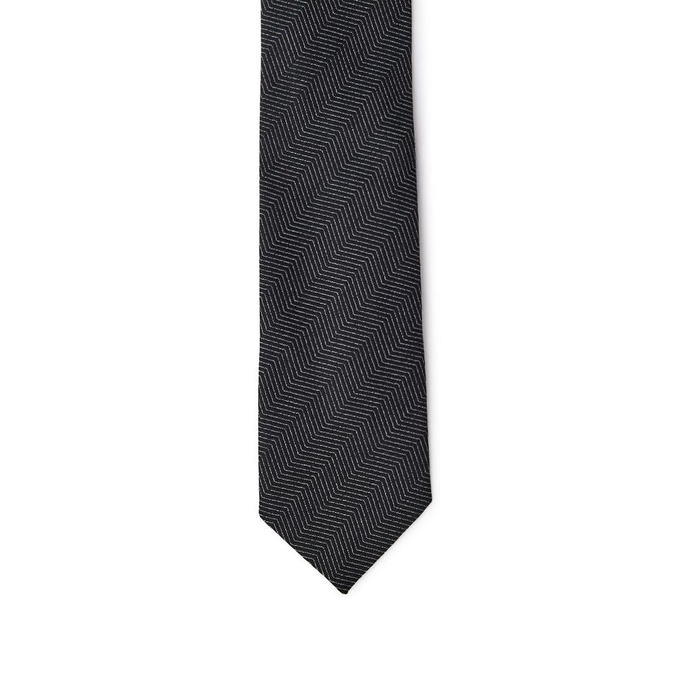 Jil Sander Schwarze Seidenkrawatten &amp
