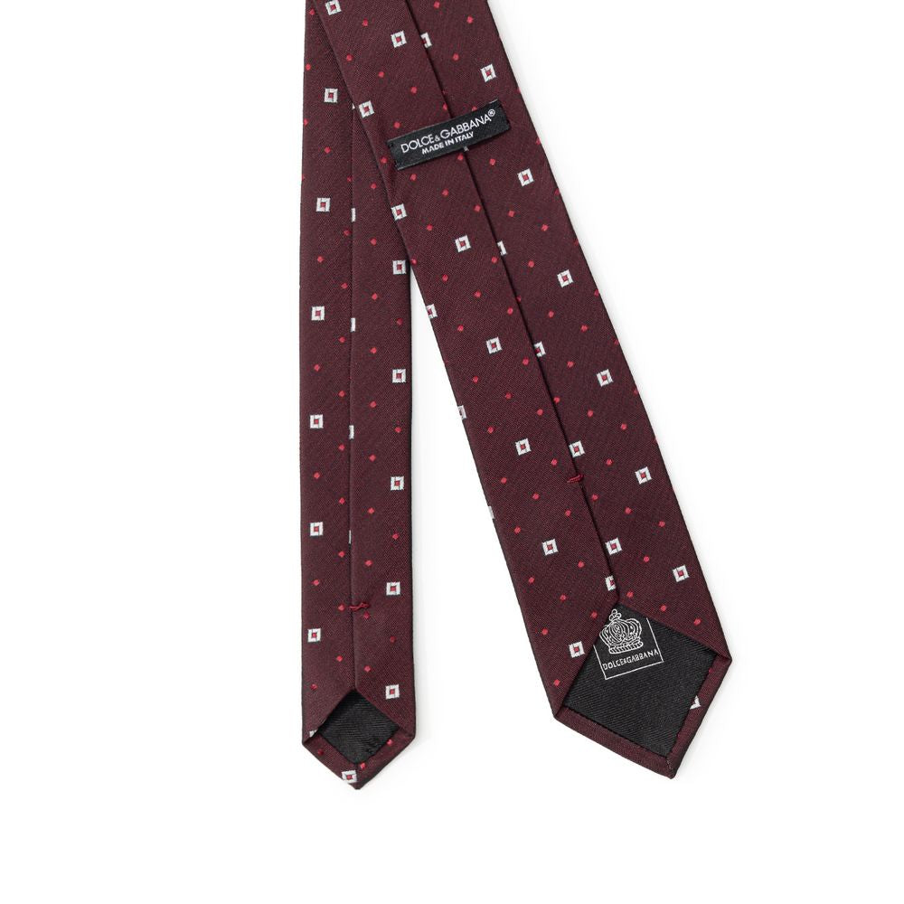 Dolce & Gabbana Bordeaux Seidenkrawatten &amp