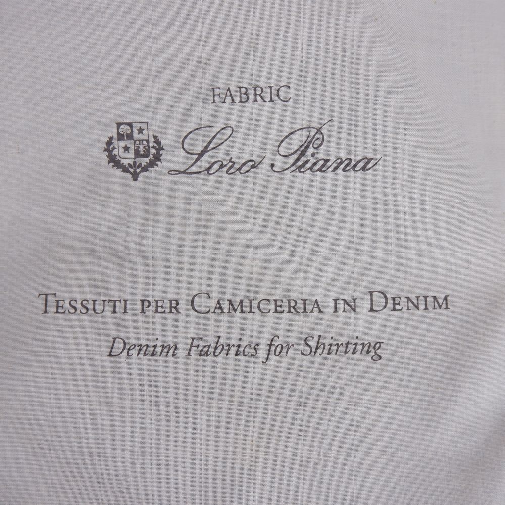 Made in Italy Blaues Baumwollhemd für Männer