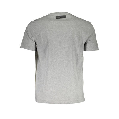 Plein Sport Graues Baumwolle Männer T-Shirt