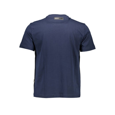 Plein Sport Blau Baumwolle Männer T-Shirt