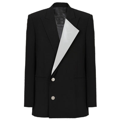 Balmain Schwarzer Viskose-Blazer
