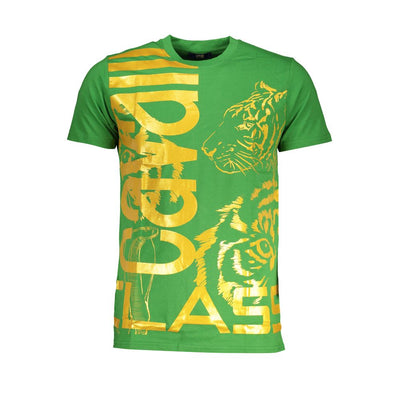 Cavalli Class T-Shirt aus grüner Baumwolle