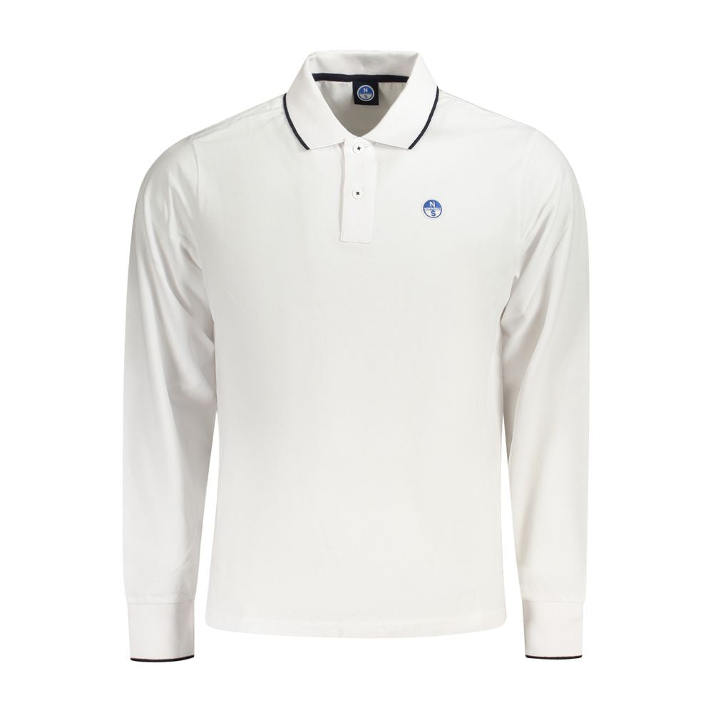 North Sails Weißes Baumwoll-Poloshirt