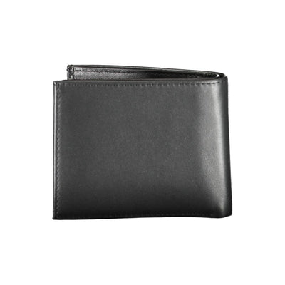 Calvin Klein Schwarzes Leder Herren Portemonnaie