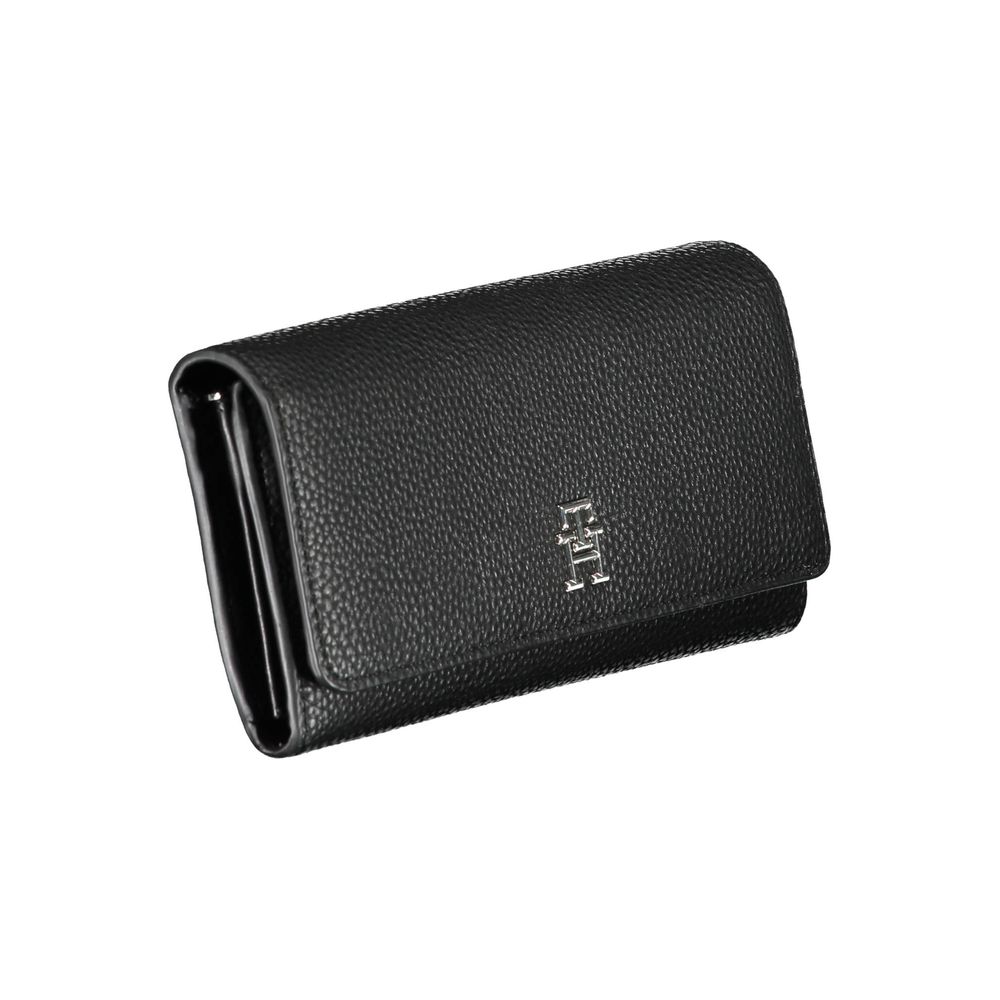 Tommy Hilfiger Schwarzes Polyethylen Portemonnaie für Frauen