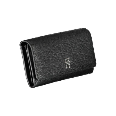 Tommy Hilfiger Schwarzes Polyethylen Portemonnaie für Frauen