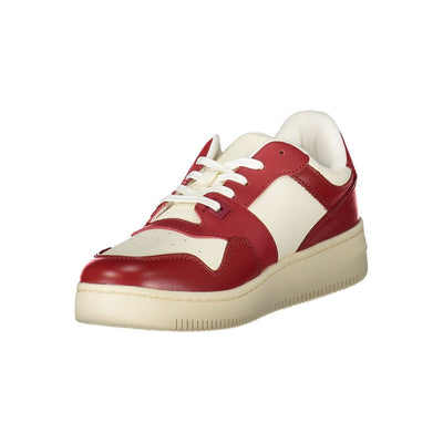 Tommy Hilfiger Rote Leder Damen Sneaker