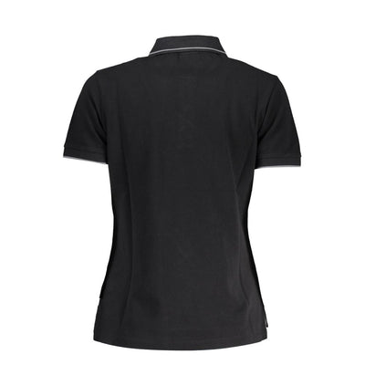Napapijri Schwarzes Baumwoll-Poloshirt für Frauen