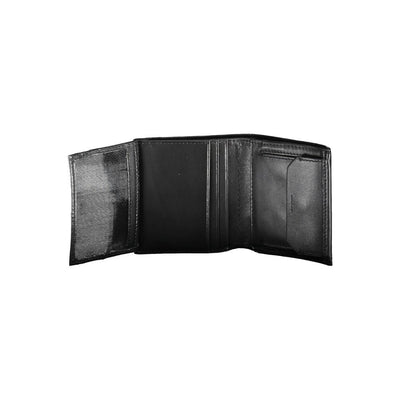 Calvin Klein Schwarzes Leder Herren Portemonnaie
