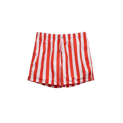 Emporio Armani Rote Polyester-Badeshorts