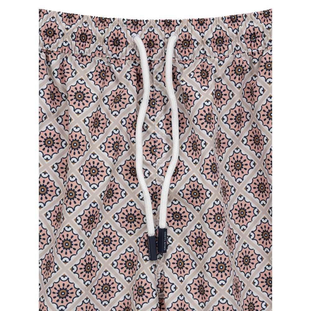Gran Sasso Rosa Polyester-Badeshorts