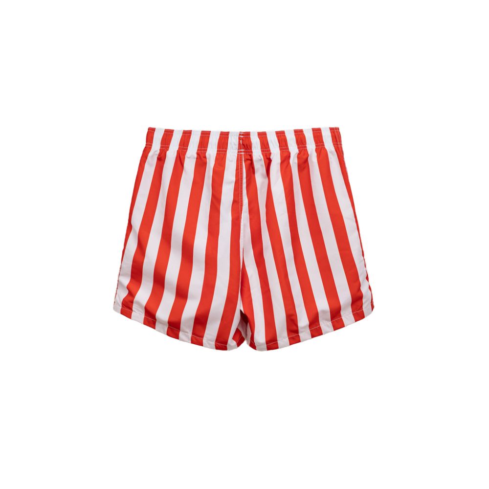 Emporio Armani Rote Polyester-Badeshorts