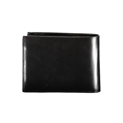Calvin Klein Schwarzes Leder Herren Portemonnaie