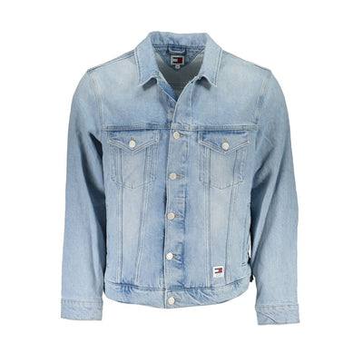 Tommy Hilfiger Hellblaue Baumwolle Männer Jacke