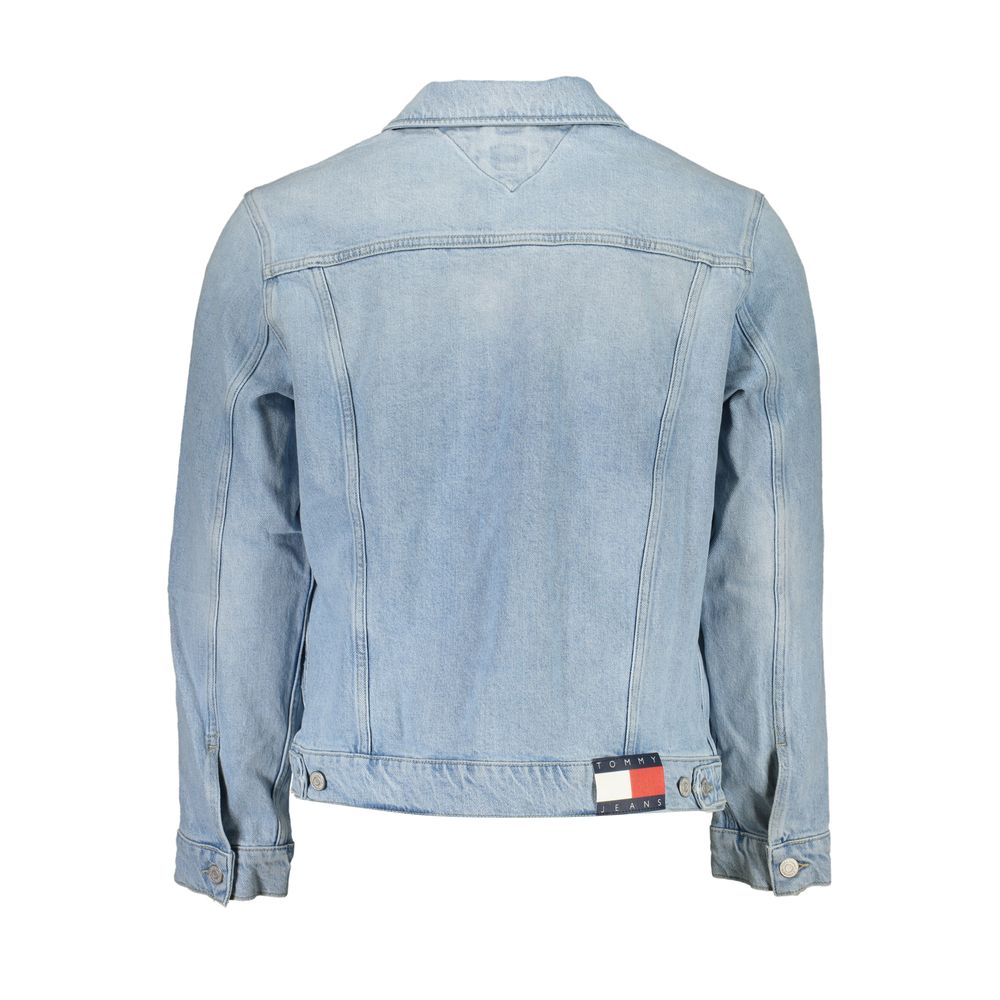 Tommy Hilfiger Hellblaue Baumwolle Männer Jacke