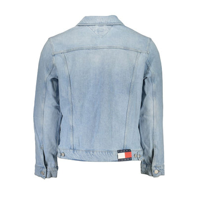 Tommy Hilfiger Hellblaue Baumwolle Männer Jacke