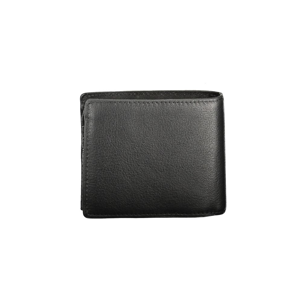 Tommy Hilfiger Schwarzes Leder Herren Portemonnaie