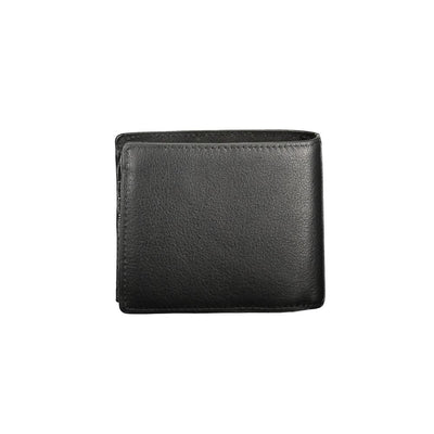 Tommy Hilfiger Schwarzes Leder Herren Portemonnaie