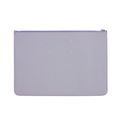 Maison Margiela Lila Kalbsleder Clutch Tasche