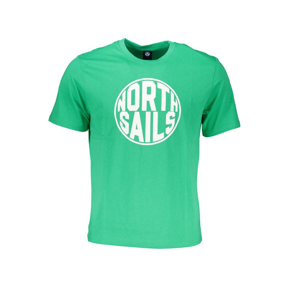 North Sails T-Shirt aus grüner Baumwolle