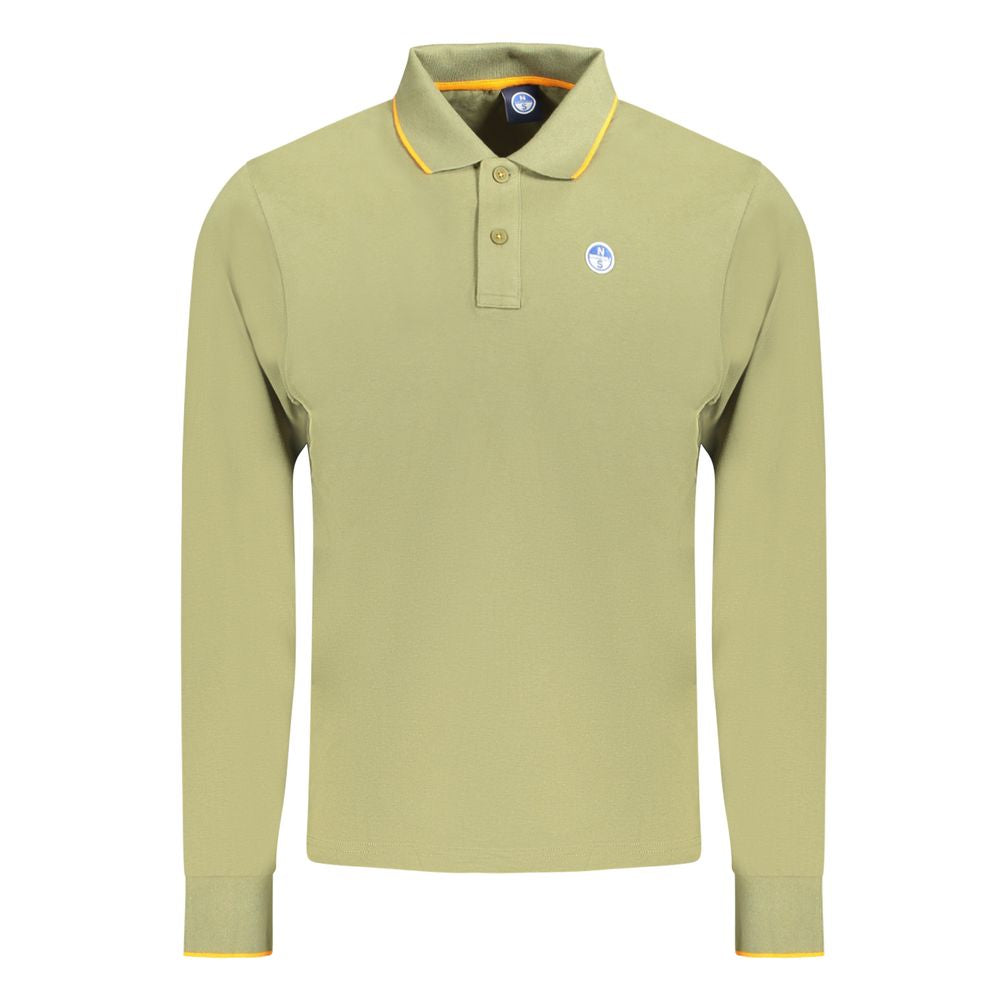 North Sails Grünes Baumwoll-Poloshirt für Männer