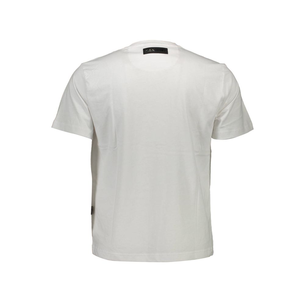 Plein Sport Weißes Baumwolle Männer T-Shirt