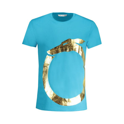 Trussardi Hellblaues Baumwolle Herren T-Shirt