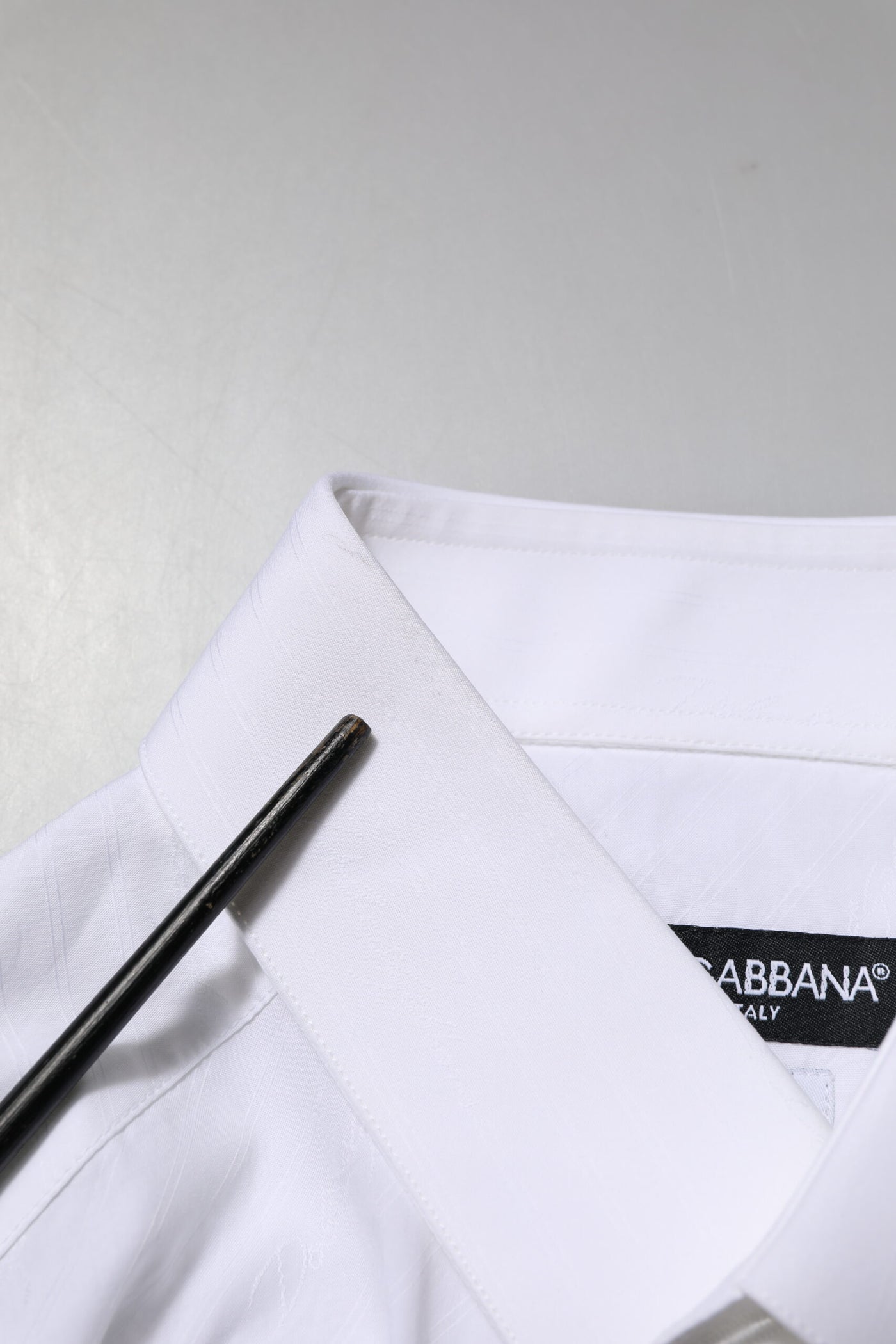 Dolce & Gabbana Weißes Baumwollhemd MARTINI mit langen Ärmeln