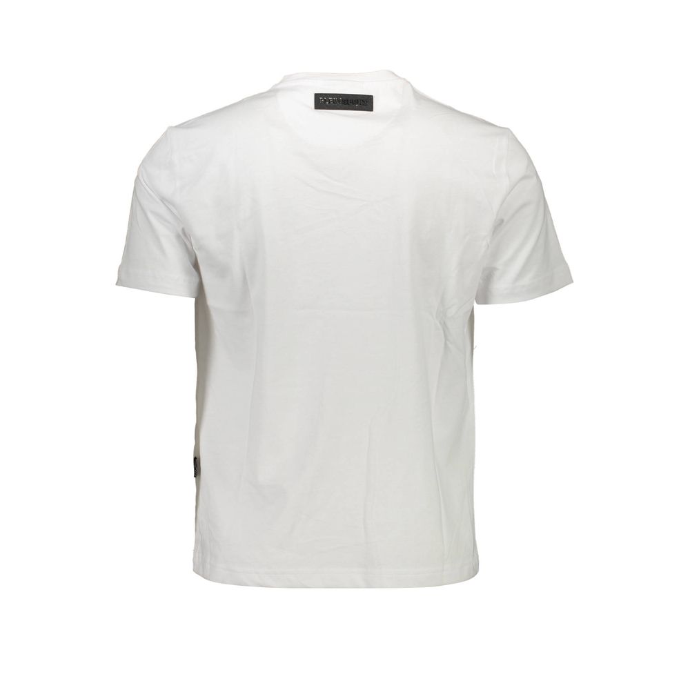 Plein Sport Weißes Baumwolle Männer T-Shirt