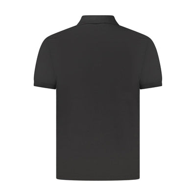 Calvin Klein Schwarzes Baumwoll-Poloshirt für Männer