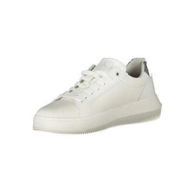 Calvin Klein Weißes Polyethylen Damen Sneaker