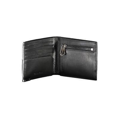 Calvin Klein Schwarzes Leder Herren Portemonnaie