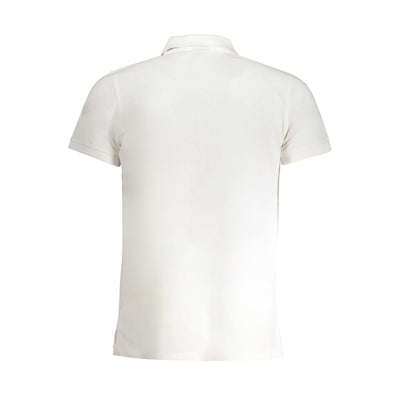 Norway 1963 Weißes Baumwoll-Poloshirt