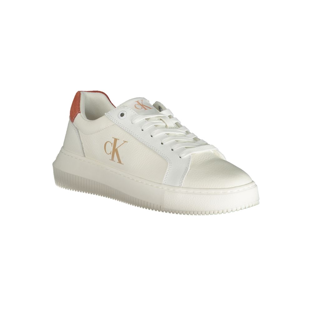 Calvin Klein Weißes Polyethylen Damen Sneaker