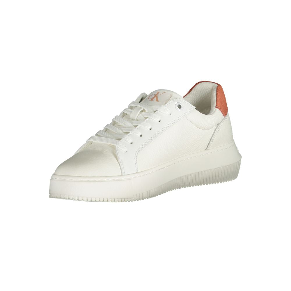 Calvin Klein Weißes Polyethylen Damen Sneaker
