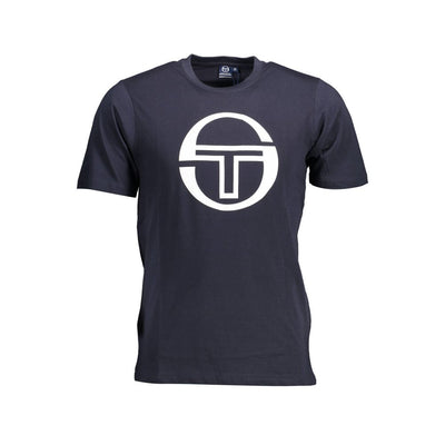 Sergio Tacchini Blau Baumwolle Männer T-Shirt