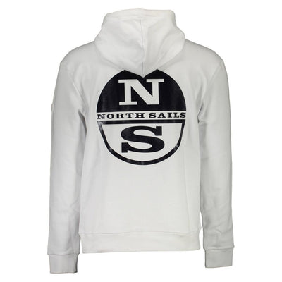 North Sails Herrenpullover aus weißer Baumwolle