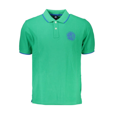 North Sails Grünes Baumwoll-Poloshirt
