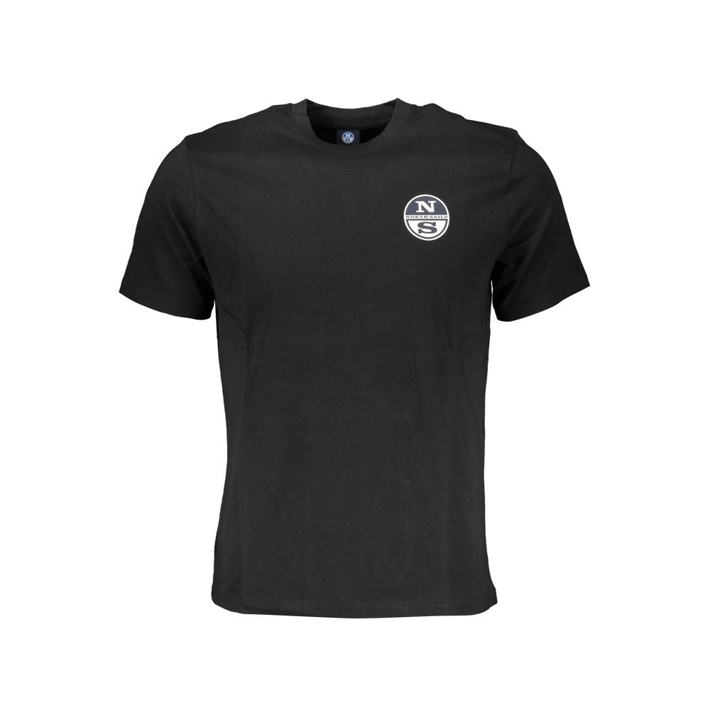 North Sails Schwarzes T-Shirt aus Baumwolle