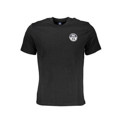 North Sails Schwarzes T-Shirt aus Baumwolle