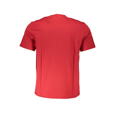 North Sails T-Shirt aus roter Baumwolle
