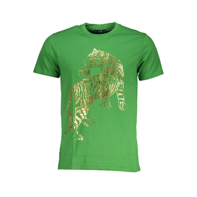 Cavalli Class T-Shirt aus grüner Baumwolle