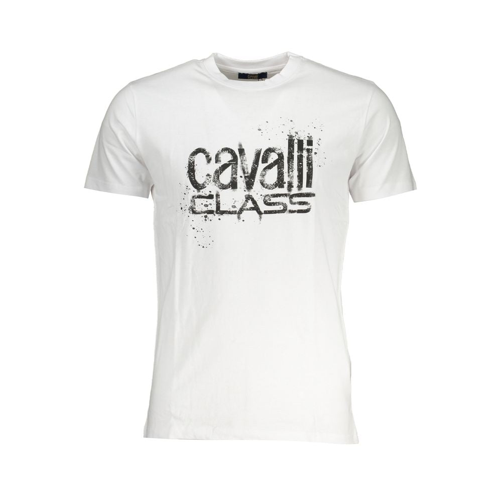 Cavalli Class T-Shirt aus weißer Baumwolle