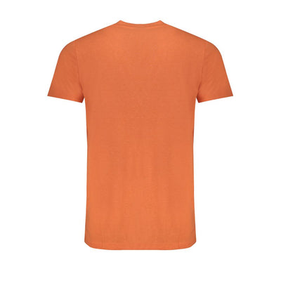 Norway 1963 Orangefarbenes T-Shirt aus Baumwolle