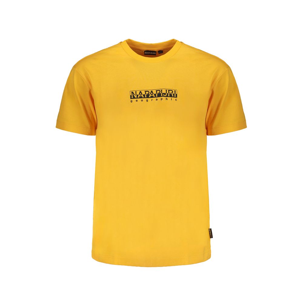 Napapijri Orangefarbenes T-Shirt aus Baumwolle