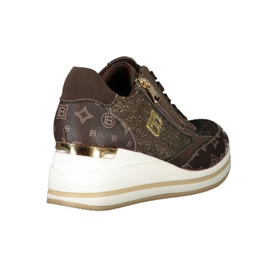 Laura Biagiotti Brauner Polyester Damen Sneaker