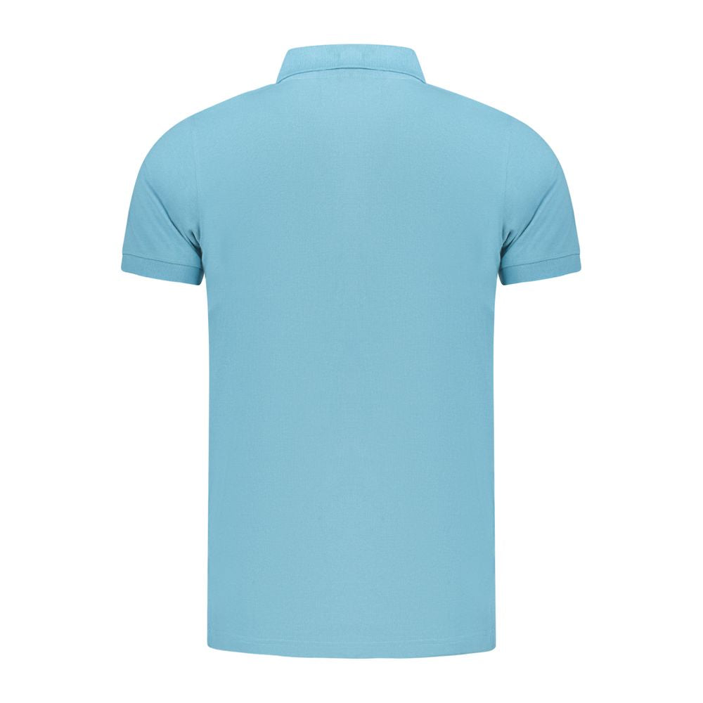 Norway 1963 Hellblaues Baumwoll-Poloshirt für Männer