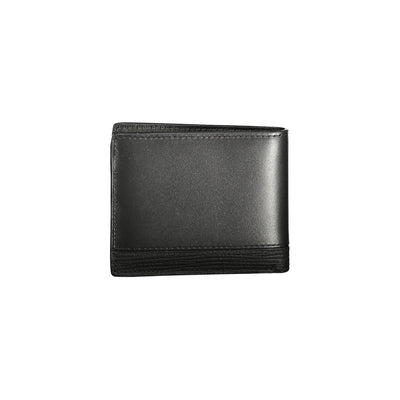 Tommy Hilfiger Schwarzes Leder Herren Portemonnaie