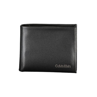 Calvin Klein Schwarzes Polyester Herren Portemonnaie